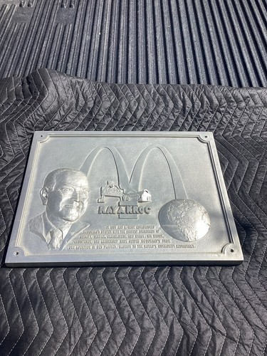 Vintage Original McDonalds Plaque From 1970’s Approximately 14 X 18 Inches*RARE