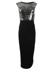 Vince Camuto Women’s Sequin Illusion Detail Gown