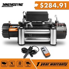 MNEMOSYNE Electric Winch 13000lb Steel cable Truck Trailer Towing Off-Road 4WD