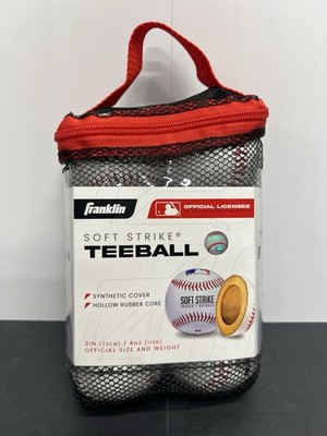 FRANKLIN Sports Soft-Strike MLB Tee-Ball Baseballs - 6-Pack, NEW! Mesh bag
