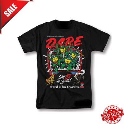 #ad DARE Say No To Drugs Ninja Turtles Classic Retro Vintage Graphic Design T Shirt $17.55