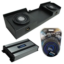 99-06 GMC Sierra Ext Cab Truck Harmony F124 Dual 12" Rhino Sub Box & HA-A800.1