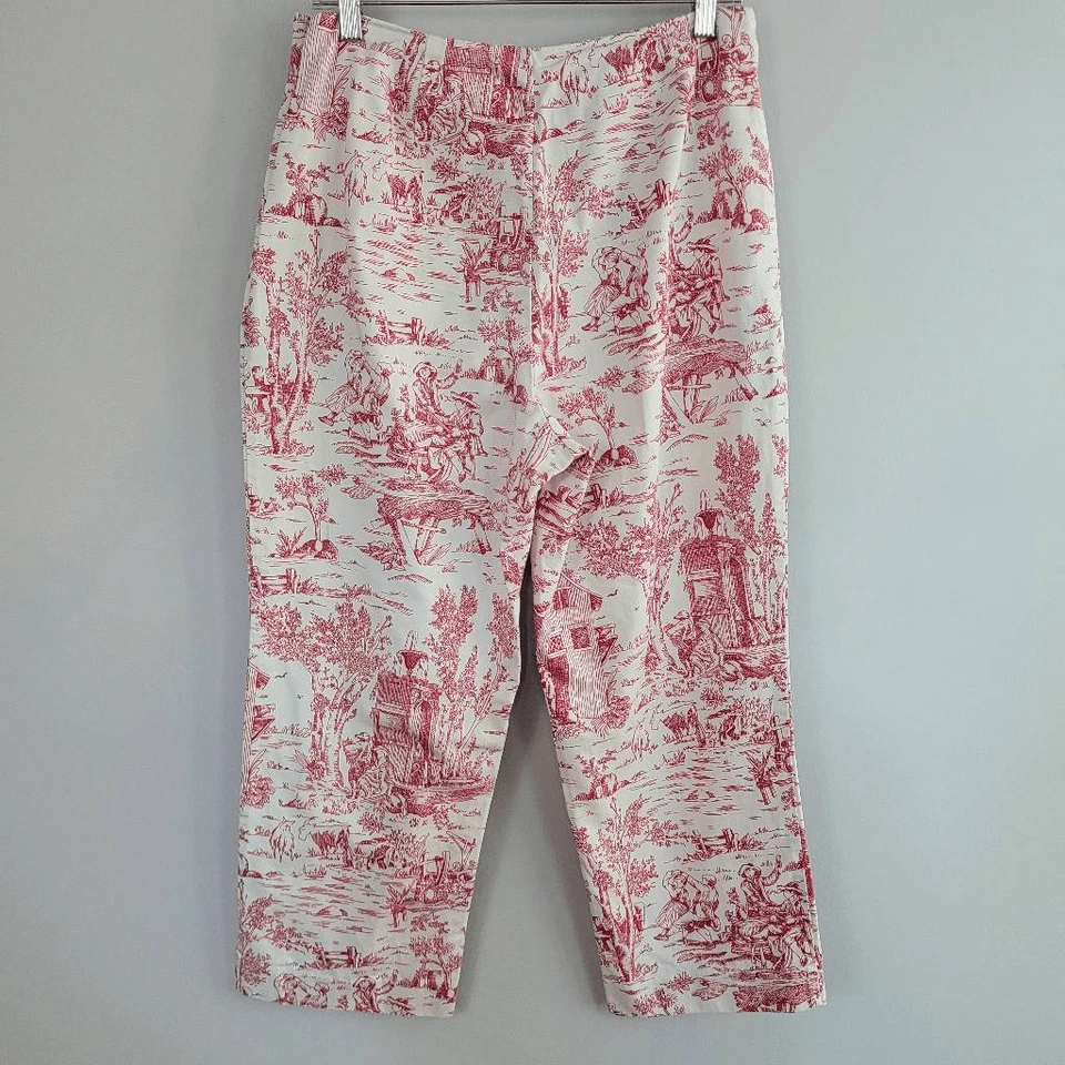 Vintage White Stag size 12 red & white prarie print graphic unique rare quirky - Image 2 of 4