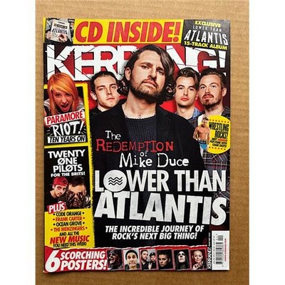 LOWER THAN ATLANTIS KERRANG NO.1655 MAGAZINE JAN 28 2017 - LOWER THAN ATLANTIS C