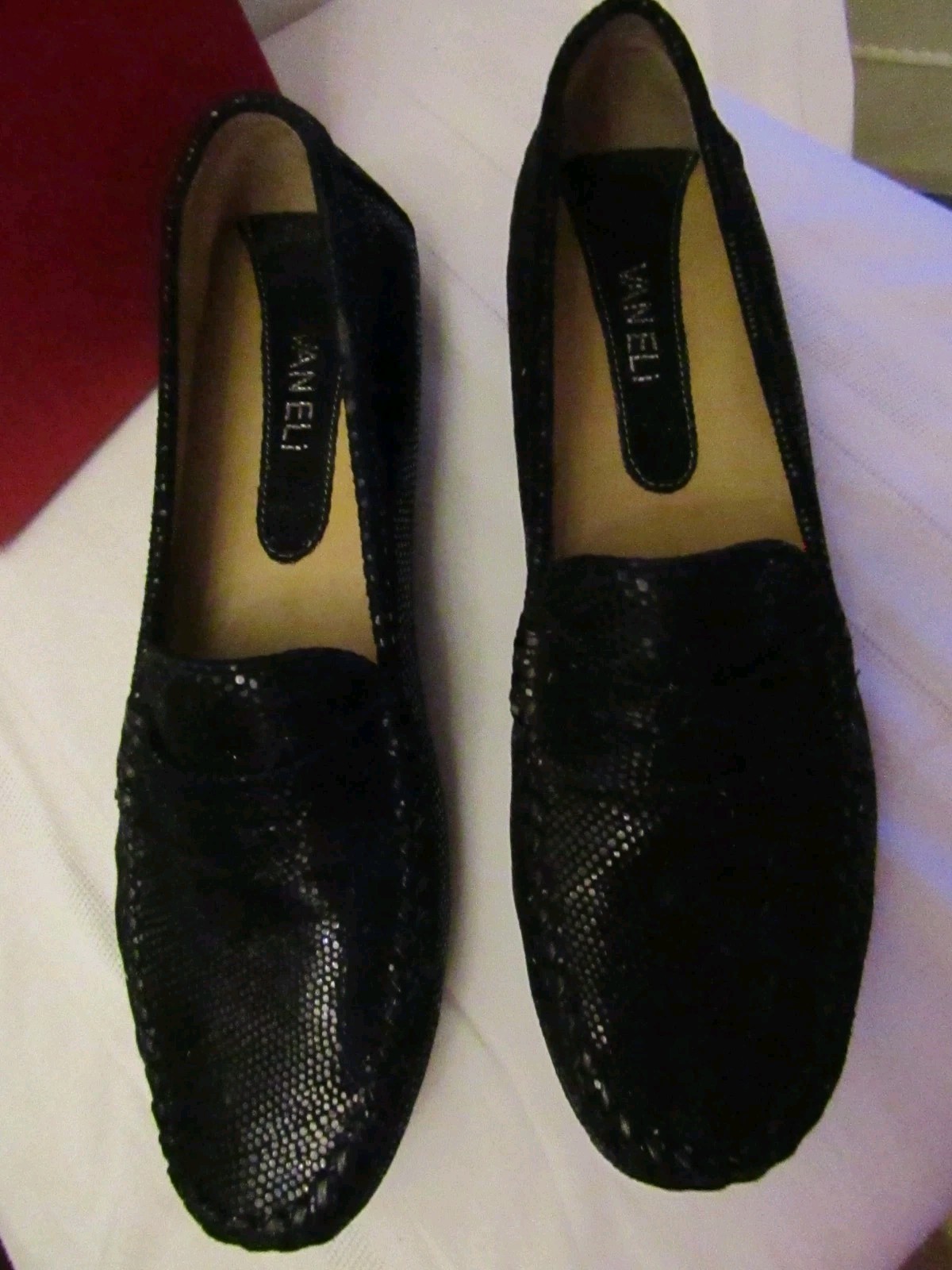 VANELI Ranon womens Shoes 10 N Narrow A Black Sparkle Flats