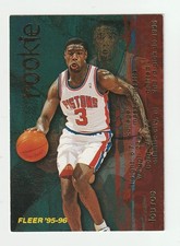 1995-96 Fleer #307 Lou Roe rookie card, UMASS Minutemen. rookie card picture