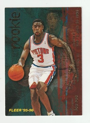 1995-96 Fleer #307 Lou Roe rookie card, UMASS Minutemen