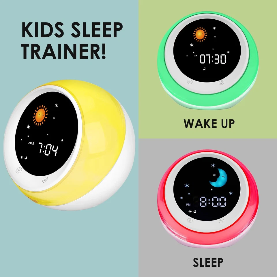 Time to Wake Alarm Clock for Kids, Children's Sleep Trainer, Kids Wake Up Lig... - Image 2 of 4