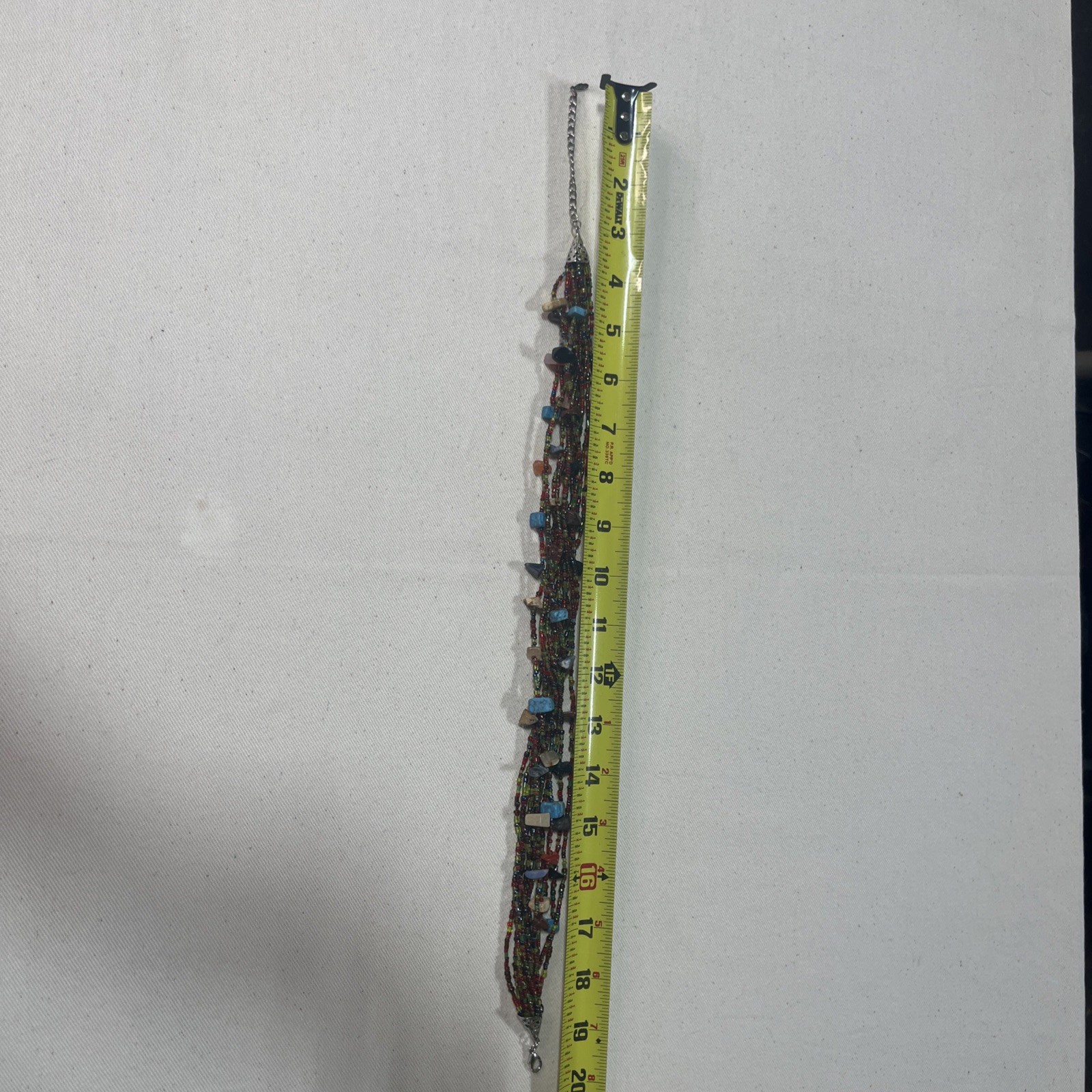 Signed EsMor Multicolor Beaded Statement Necklace… - image 8