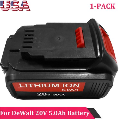 #ad #ad 1 Pack 5.0AH 20 Volt For DeWalt 20V Max XR Lithium Ion Battery DCB204 DCB205 New $39.99