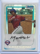 HAROLD MARTINEZ 2011 BOWMAN CHROME REFRACTOR  DRAFT PICKS AND PROSPECTS #BDPP19