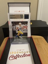 Jersey Fusion Legendary Justin Herbert Rookie Card Game Patch Beckett graded 9.5. rookie card picture