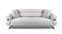 Luxus Weiß MöBel Dreisitzer Sofa Wohnzimmer Couch Stoffsofa Polstersofa Modern