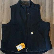 Carhartt Women s Black Sherpa-Lined Full Zip Vest XL 16-18 OV4277-W