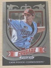 2021 Panini Prizm Draft Picks Crusade #C-CP Cade Povich (RC) Insert