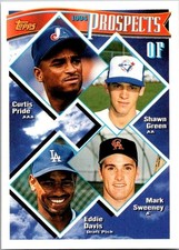 1994 Topps Prospects: Curtis Pride, Shawn Green, Eddie Davis, Mark Sweeney