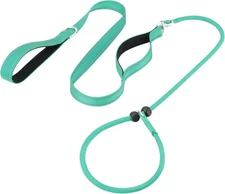 Aiyuda Tangle-Free Slip Lead for Dogs with Padded Traffic Handle, Reflective Dog