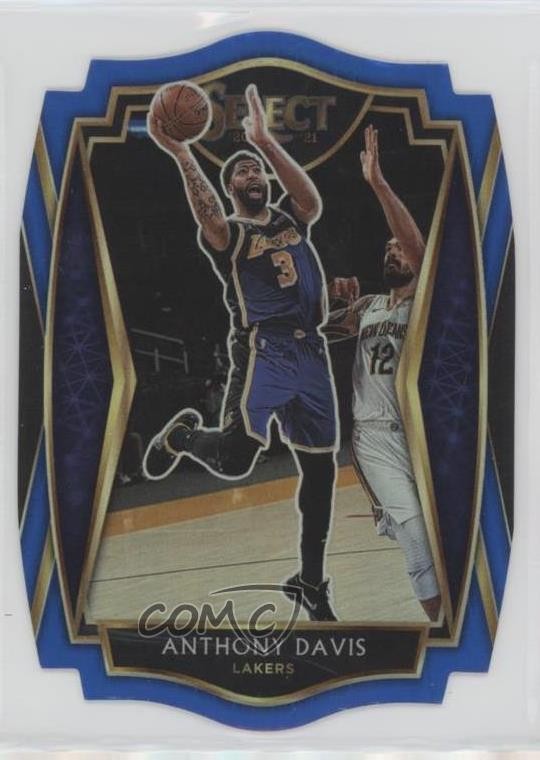 2020-21 Panini Select Premier Level Blue Prizm Die-Cut /249 Anthony Davis #155