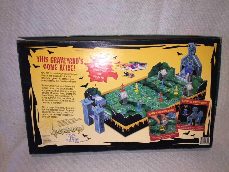 Goosebumps Terror in the Graveyard Board Game 1995 Parker Bros box NOT COMPLETE - Image 3 of 4