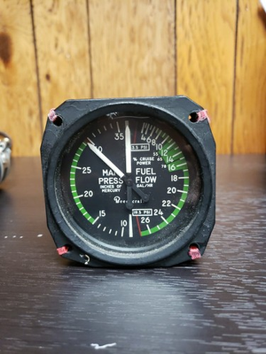 #ad Manifold Pressure Fuel Flow Gauge $200.00