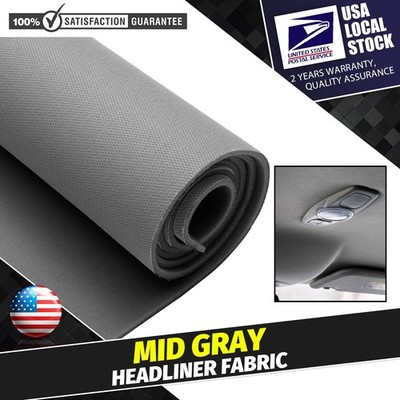 Non-toxic Knit Headliner Fabric Car Roof Repair Replace 35''/60''/72''/80''/90'' L
