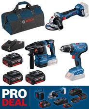 Bosch 18 Volt Profi-Set mit 3 Akkus GSR 18 V-25 GWS 18 V-8 GBH 18 V-22 NEU