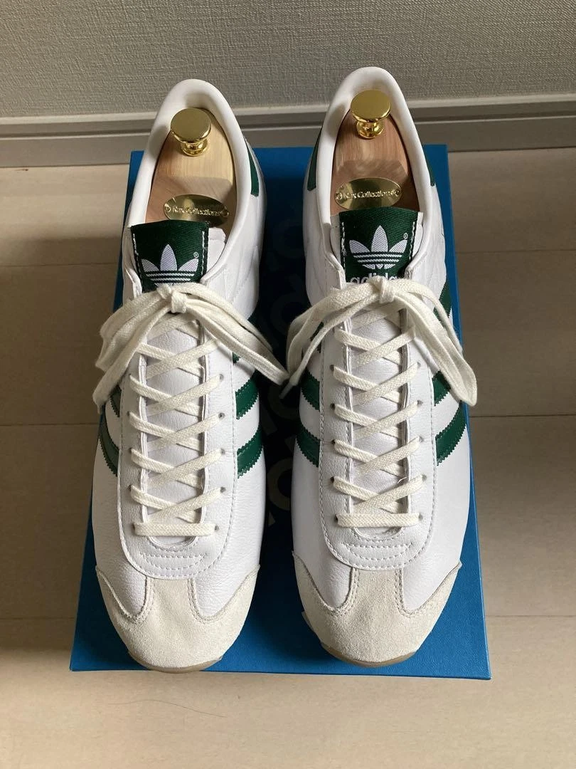 Sneakers Adidas Originals uomo bianco verde taglia 12 usate ottime condizioni