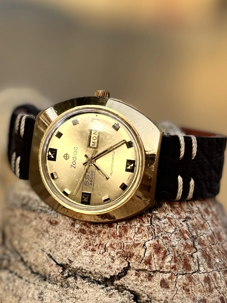 Zodiac Gold Wristwatches for sale - eBay