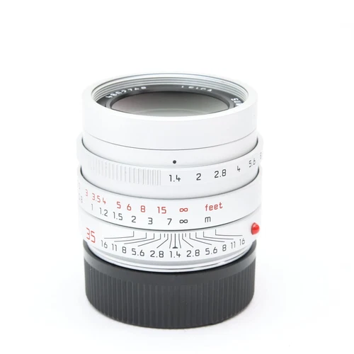 Leica Summilux M35mm F/1.4 ASPH.  FLE Silver -Near Mint- #132