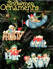 Snowmen Ornaments Sandy Holman Sackett Decorative Painting Snowman Patterns Book
