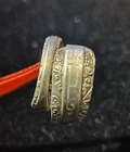 Towle Candlelight Sterling Silver Spoon Ring Monogram P Adjustable Coil VTG