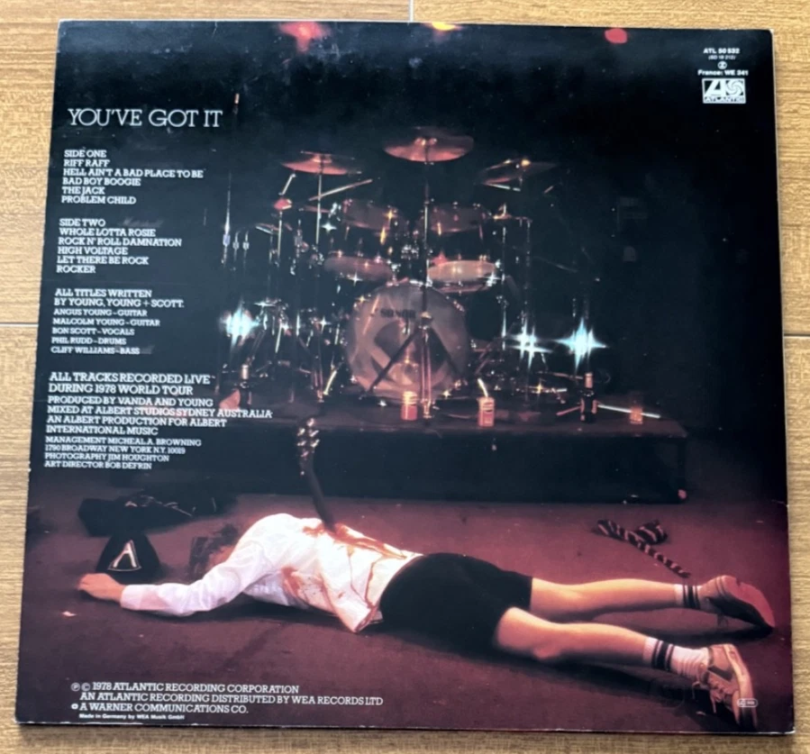 AC/DC - If You Want Blood You've Got It Vinyl, 1 ST Pressing, WEA Germany 1978