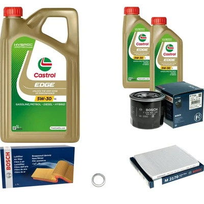 BOSCH Inspektionspaket 7 L Castrol EDGE 5W-30 LL für Hyundai i40 CW 1.6 GDi - Bild 1 von 4