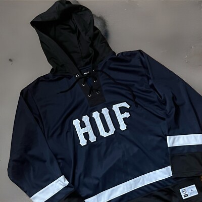 NWOT HUF Hockey Jersey Hoodie szL | 100% Authentic
