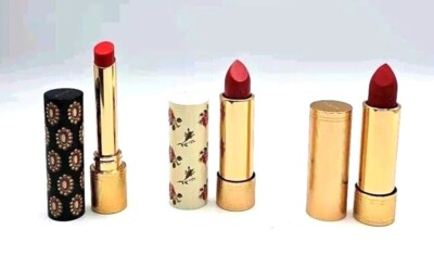 Gucci GOLDIE RED 25 Glow & Care Lipstick Voile Sheer Matte Mat Lip Colour CHOOSE