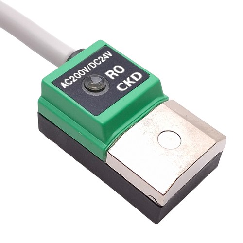 CKD SW-R0 Cylinder Magnetic Reed Switch, 2-Wire, 12/24VDC or 110/220VAC, 5m Long - Picture 3 of 5