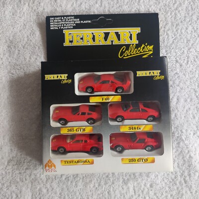 Diecast Set Ferrari Collection 5x Different Vehicle New