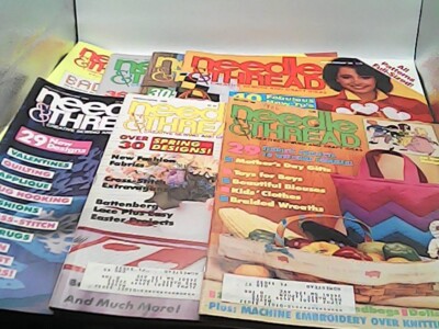 Set of 7 1984 & 1986 Needle & Thread Magazines