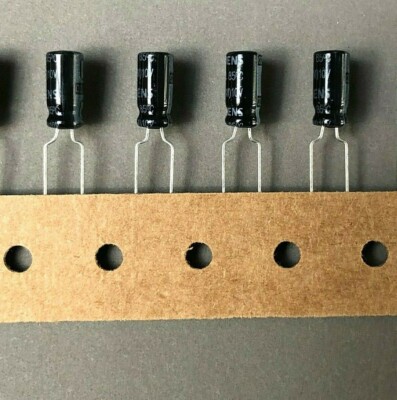 20pcs 100uF Siemens Aluminum Electrolytic Capacitors 100mF 10V 5mm x 11mm NEW!