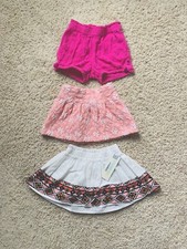 Genuine Kids from Oshkosh Girls Two Pink Skirts And Short Bundle.