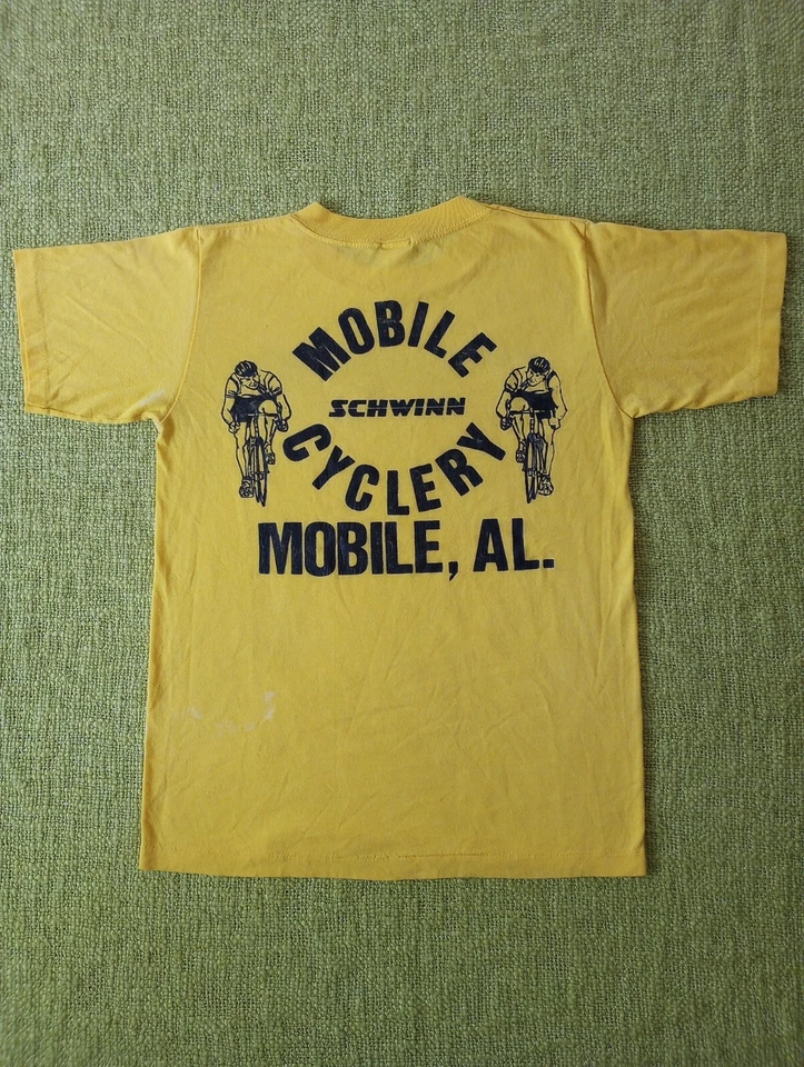 Camiseta De Colección Años 70 80 Schwinn Trek Alabama Móvil Ciclismo Talla Pequeña Foto 2 de 4