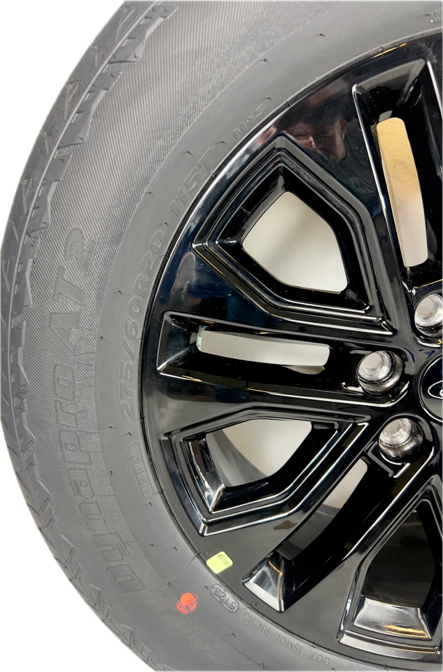 4 NEW 20" Ford F150 Black OEM Wheels Hankook 275/60R20 Wheels Tires Rims 2024 - Image 3 of 4
