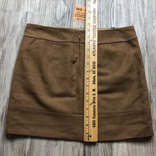 Genuine J CREW Style 29992 OATMEAL Wool Blend Lined Women Mini Skirt Size 4🔥MB - Picture 10 of 10