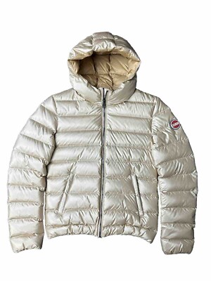 Colmar Girls Bronze Metallic Hooded Puffer Coat Jacket Size 12 Year Quilted