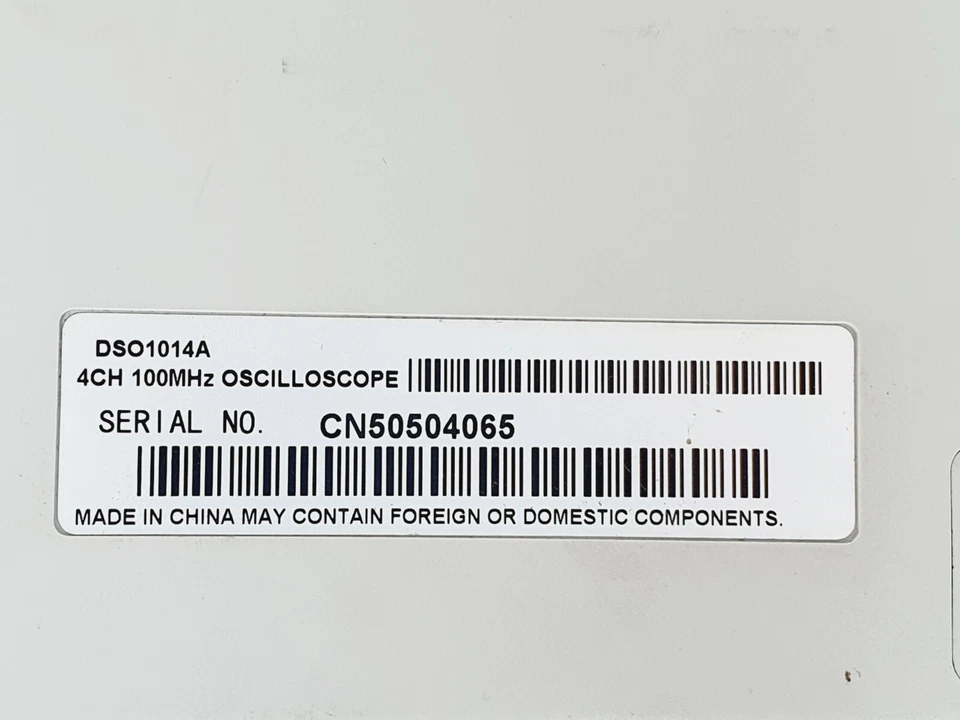 KEYSIGHT AGILENT DSO1014A Oscilloscope, 100 MHz, 4 Channel, Without Probes - Image 4 of 4