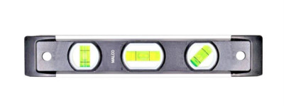 MALCO Torpedo Level 9 Inch 3 Vials Magnetic Aluminum Frame USA L9M