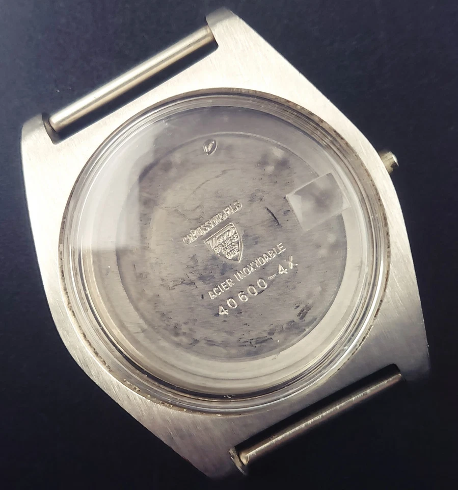 'Stock Reemplace' Vintage NOS Tissot 40600-4X "PR 516" Caja Acero Piezas/Proyecto Foto 4 de 4