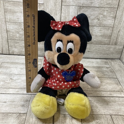 Muñeco de peluche vintage Minnie Mouse 13" juguete de peluche Disneyland Walt Disney World años 80 - Imagen 4 de 9