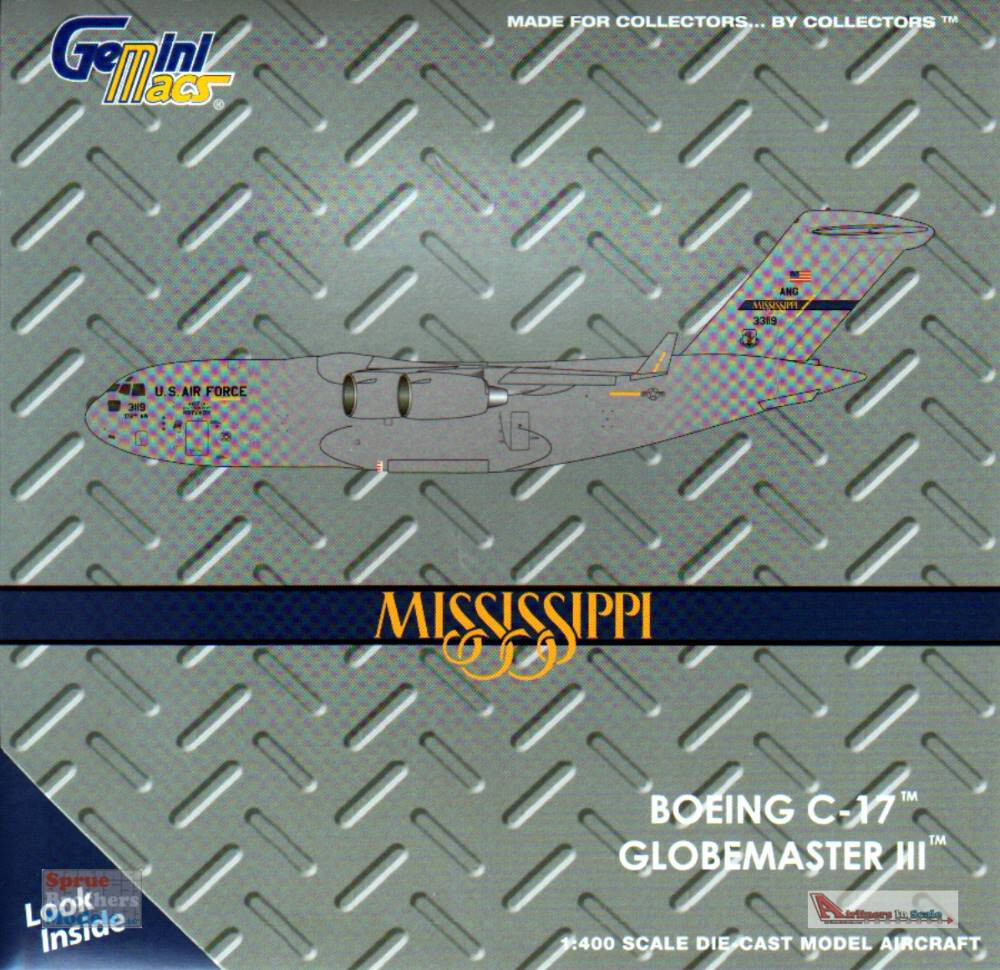 GEMGM121 1:400 Gemini Jets C-17A Globemaster III #03-3119 GEMGM121 1:400 Gemini Jets C-17A Globemaster III #03-3119