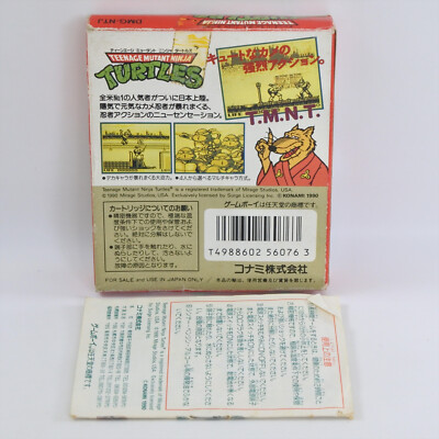 Teenage Mutant Ninja TURTLES TMNT Gameboy Nintendo 0816 gb | eBay